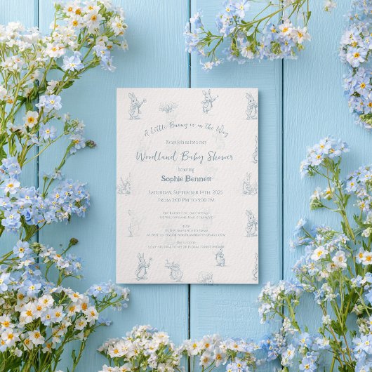 Verhalenboek Little Bunny Peter Baby shower Kaart