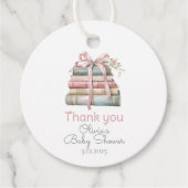 Verhalenboek Nieuw Hoofdstuk roze boog dank u Bedankjes Labels (Voorkant)