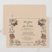  verhalenboek Paddenstoel bruiloft uitnodiging (Voorkant / Achterkant)