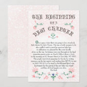  verhalenboek pagina Baby shower Uitnodiging (Voorkant / Achterkant)