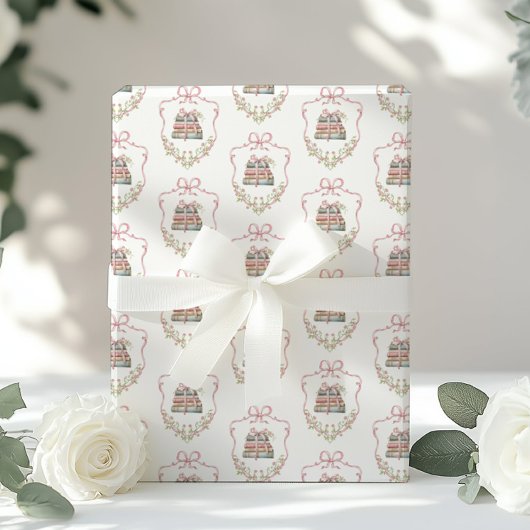 Verhalenboek roze Bow Nieuw Chapter baby shower Cadeaupapier