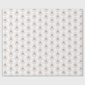 Verhalenboek roze Bow Nieuw Chapter baby shower Cadeaupapier (Vlak)