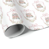 Verhalenboek roze Bow Nieuw Chapter baby shower Cadeaupapier (Rol Hoek)