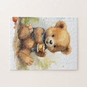 Verhalenboek Stijl Teddy Bear Jigsaw Gift Legpuzzel (Horizontaal)