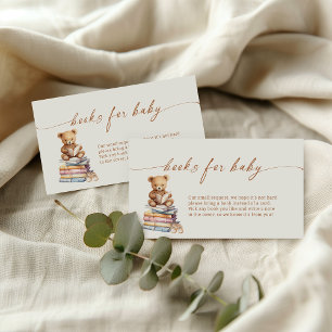 Verhalenboek Teddy Bear Boeken voor Baby behuizing Informatiekaartje