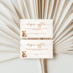 Verhalenboek Teddy Bear Luier Raffle Kaart