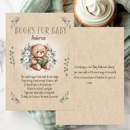 Verhalenboek Teddy Bear Sage Tan  Boeken Baby Informatiekaartje
