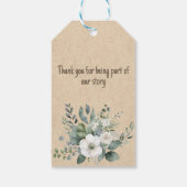 Verhalenboek Teddybeer Oude Boeken Baby Cadeaulabel (Achterkant)