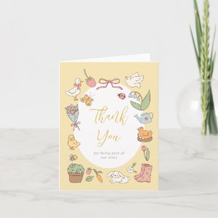 Verhalenboek Tuin Ouderwetse Baby Shower Bedankt