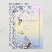 Verhalenboek Vlinders (lavendel & beige) Kaart (Voorkant / Achterkant)