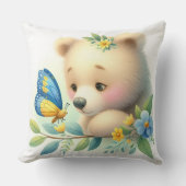 Verhalenboek Woodland Babies Beer en vlinder Kussen (Voorkant)