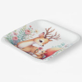 Verhalenboek Woodland Babies Deer en Chipmunk Papieren Bordje (Gebogen)