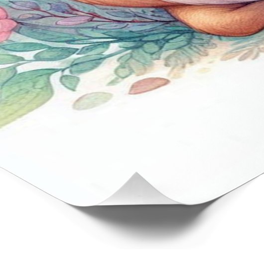 Verhalenboek Woodland Babies Deer en Chipmunk Perfect Poster (Hoek)