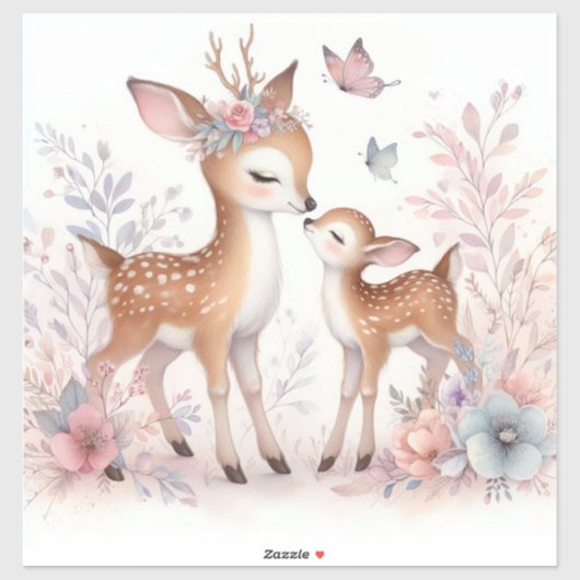 Verhalenboek Woodland Babies Deer Love Sticker (Vel)