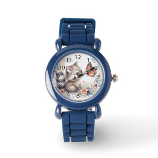 Verhalenboek Woodland Babies Wasbeer en Vlinder Horloge