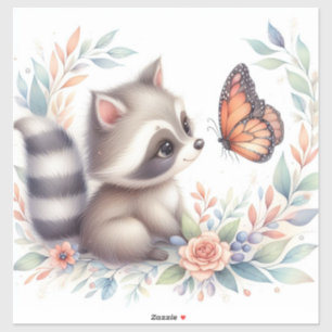 Verhalenboek Woodland Babies Wasbeer en Vlinder Sticker