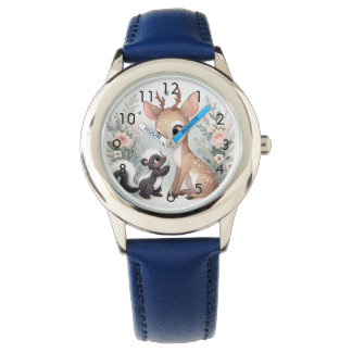 Verhalenboek Woodland Baby's Skunk en Deer Horloge
