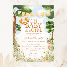 Verhalenboek Woodland Fox Oh Baby Girl Shower