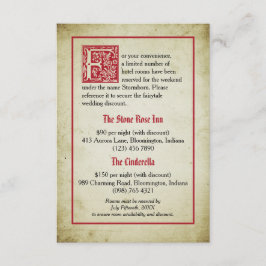 Verhalenboekpagina | Sprookjesachtige huwelijksacc Informatiekaartje