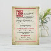 Verhalenboekpagina |  Sprookjesbruiloft Kaart (Staand voorkant)