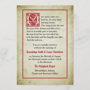 Verhalenboekpagina    Sprookjesbruiloft Kaart