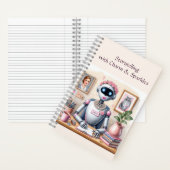 Verhalende Robot Grace  Notitieboek (Binnen)