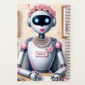 Verhalende Robot Grace  Notitieboek (Achterkant)