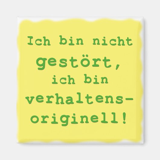 verhaltensoriginell magneet (Voorkant)