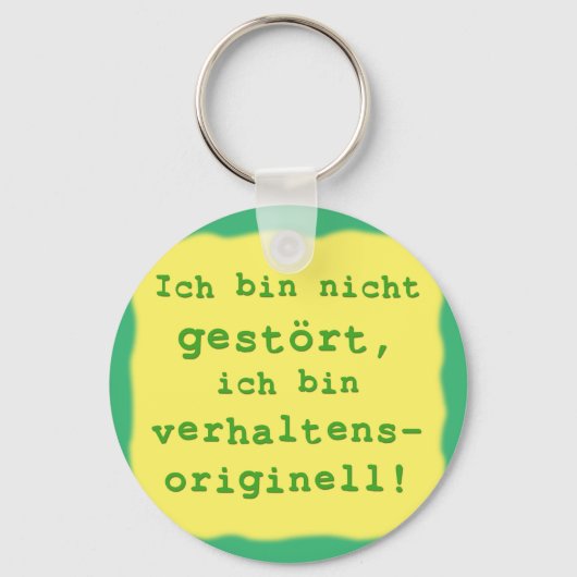 verhaltensoriginell sleutelhanger (Voorkant)