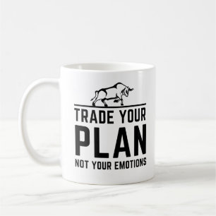 Verhandel je plan, niet je emoties Trading Koffiemok