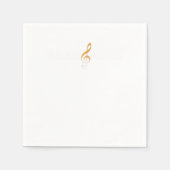 Verhandelbare maker Clef Muziek Nota's Samenstelle Servet (Voorkant)