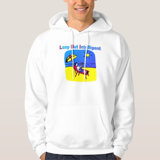 VERHANDELDE LAZIE MAAR INTELLIGENTE HOODIE (Voorkant)