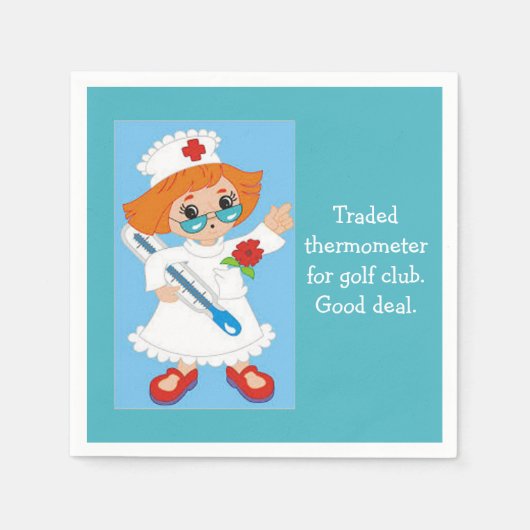 Verhandelde thermometer voor Golf Club - Goede Ove Servet (Voorkant)