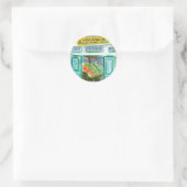Verhandelingssticker (Pike Place Seattle) Ronde Sticker (Tas)