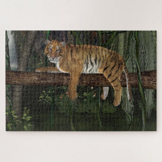 Verhangen in het Oerwoud Legpuzzel (Horizontaal)