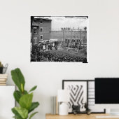Verhangen van de vier Lincoln-samenzweerders Poster (Thuiskantoor)