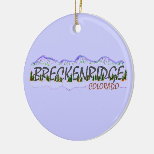 Verhangend ornament van Breckenridge Colorado (Links)