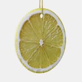 Verhangende versiering van het plakje Lemon Keramisch Ornament (Rechts)