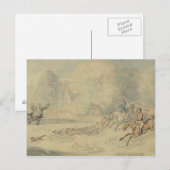 Verhard botanist (w/c, pen & inkt en potlood op briefkaart (Voorkant / Achterkant)