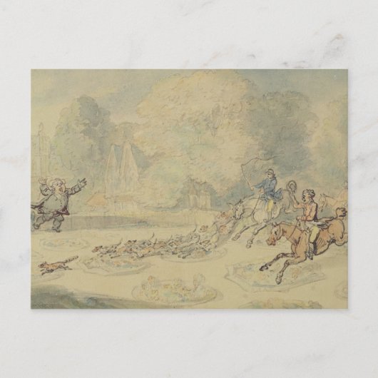 Verhard botanist (w/c, pen & inkt en potlood op briefkaart (Voorkant)