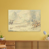 Verhard botanist (w/c, pen & inkt en potlood op canvas afdruk (Insitu (Woonkamer))