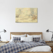 Verhard botanist (w/c, pen & inkt en potlood op canvas afdruk (Insitu (Slaapkamer))