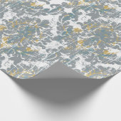 Verhard Damaspatroon Cadeaupapier (Hoek)