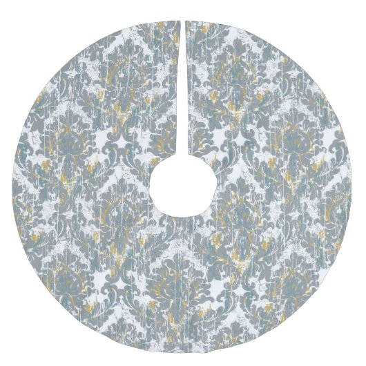 Verhard Damaspatroon Kerstboom Rok (Voorkant)