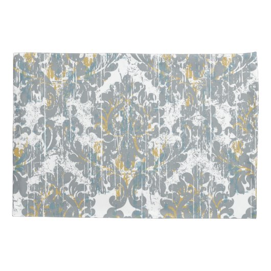 Verhard Damaspatroon Kussensloop (Achterkant-Links)