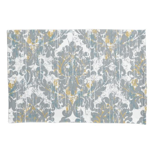 Verhard Damaspatroon Kussensloop (Voorkant-Links)