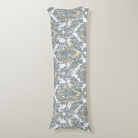 Verhard Damaspatroon Lichaamskussen (Voorkant Verticaal)