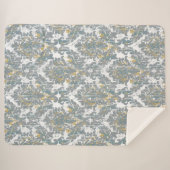 Verhard Damaspatroon Sherpa Deken (Voorkant (horizontaal))