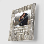 Verhard hout Foto van 5 jaar Jubileum Vierkante Klok (Hoek)