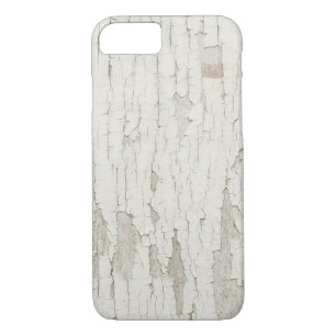 Verhard hout met witte peling 	iPhone 8/7 hoesje